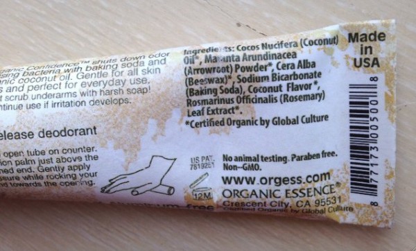 organic essense dezodorant sostav