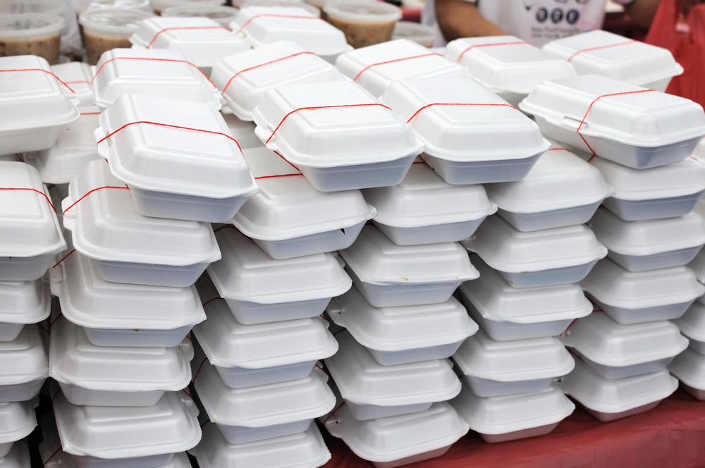 Styrofoam foam polistyrol penoplast food containers