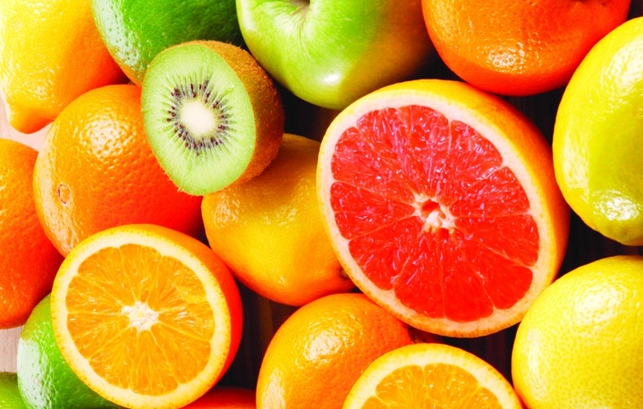 fruit orange grapefruit kiwi