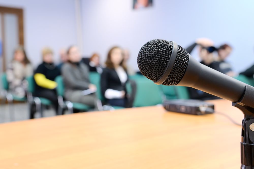 microphone-at-conference