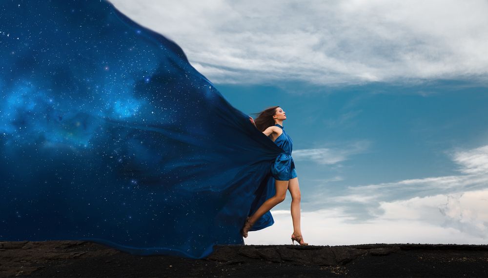 woman-in-dress-and-space-dress